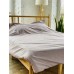 Комплект постельного белья 100% хлопок 2-спальный с натяжной простыней цвет капучино