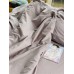 Комплект постельного белья 100% хлопок евро с натяжной простыней цвет капучино