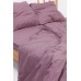 Комплект постельного белья 100% хлопок евро с натяжной простыней цвет мокко