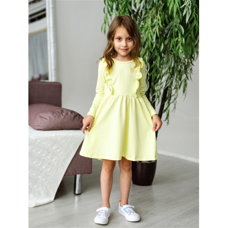 Детское платье Олененок (желтый)