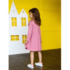 Детское платье Олененок (розовый)